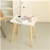 Side table MobleKit White Brown 40 x 40 x 40 cm (2 Units)