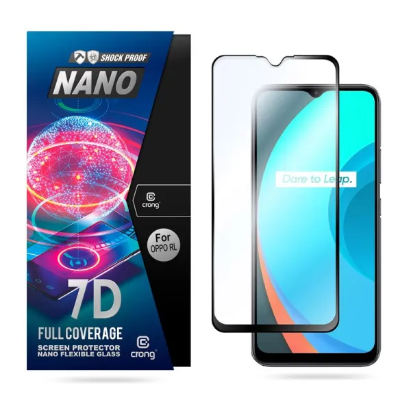 Crong 7D Nano Flexible Glass - 9H Hybrid Glass for Full Screen OPPO realme C11