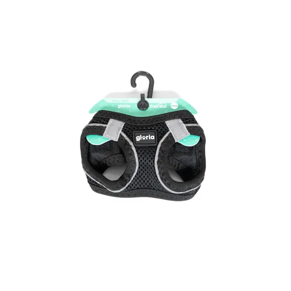 Упряжь для собак Gloria Trek Star 33,4-35 cm 51-52 cm Чёрный L