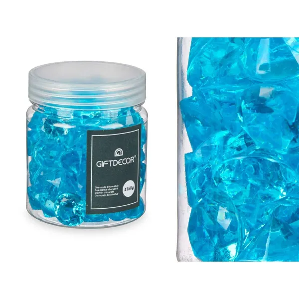 Decorative Stones Gift Decor Blue Green Purple Pink 150 g Diamond (16 Units)