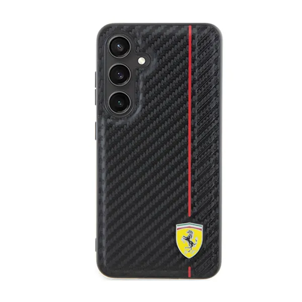 Ferrari Carbon Printed Line - Case for Samsung Galaxy S24 (black)
