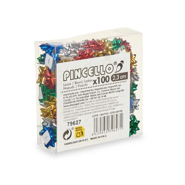 Silmukat Pincello PVC 2,3 cm 12 x 12 x 4 cm Kiilto Monivärinen (12 osaa)