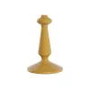Candle Holder Home ESPRIT Mustard Terracotta Aluminium 10 x 10 x 32 cm (2 Units)