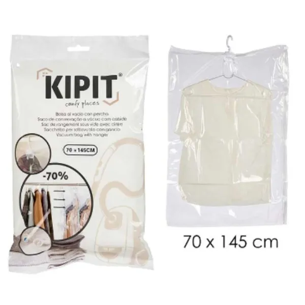 Vakuuma maisiņi Kipit Caurspīdīgs Plastmasa 170 x 145 cm 19 x 30 x 3,5 cm 20 x 32 x 3,5 cm (12 gb.)
