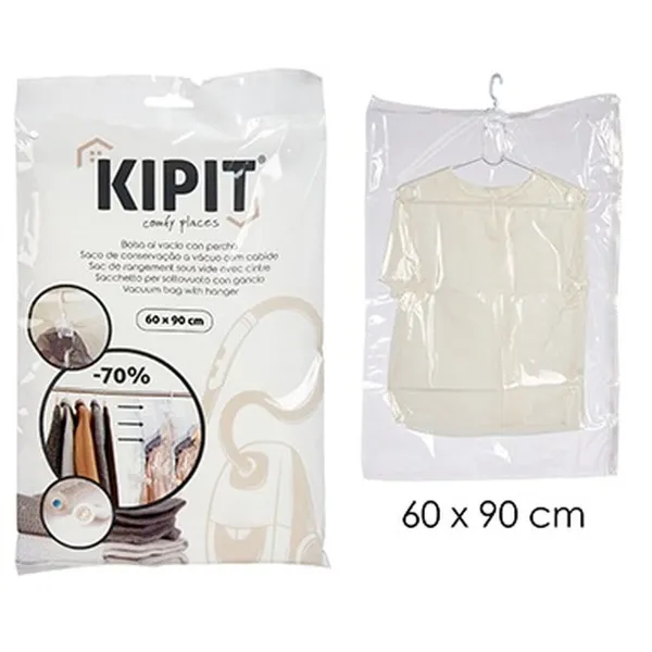 Vacuum Bags Kipit Transparent Polyethylene Plastic 60 x 90 cm 19 x 3 x 32 cm 19 x 32 x 3 cm 19,5 x 32 x 3 cm (12 Units)
