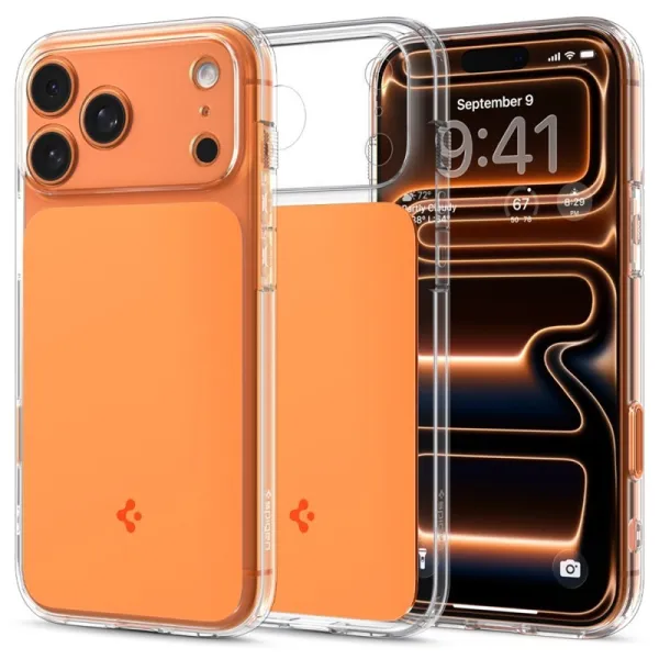 Spigen Ultra Hybrid T Mag MagSafe - Case for iPhone 17 Pro (Glossy Orange)