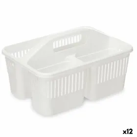 Organiser White Plastic 31,3 x 18 x 22 cm Cleaning (12 Units)