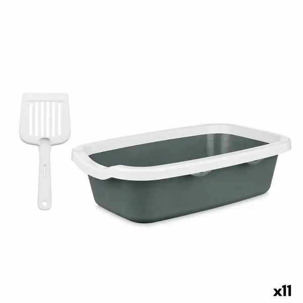 Kassi Liivakass Mascow Valge Antratsiithall Plastmass 25 x 11 x 2 cm 0,38 x 16 x 58,5 cm (11 Ühikut)