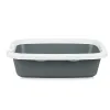 Kačių kraiko dėžutė Mascow Balta Antracito Plastmasinis 25 x 11 x 2 cm 0,38 x 16 x 58,5 cm (11 Vienetai)