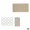 Dušas Komplekts Berilo Bēšs PVC Polietilēns EVA 28,5 x 43 x 6 cm (12 gb.)