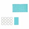Bath Set Berilo Blue PVC Polyethylene EVA 28 x 42 x 6 cm (12 Units)