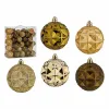 Kalėdinių kamuoliukų rinkinys Krist+ Žalia Auksinis PVC 7 cm (4 vnt.)