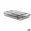 Virtuves Piederumu Organizators Kinvara Melns Metāls 26 x 4,7 x 35,5 cm 26 x 5,5 x 35,5 cm (6 gb.)