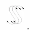 Kabliukas pakabinti Kinvara Sidabras Metalinis 12 cm 10,5 x 21 x 2 cm Rinkinys (12 vnt.)