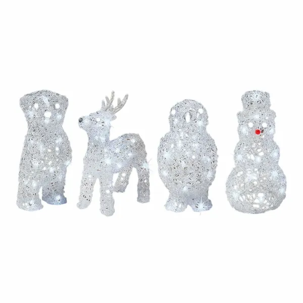 Koristeellinen puutarhahahmo Lumineo 491031 eläimet 17 x 12 x 23 cm Joulu