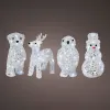 Decorative Garden Figure Lumineo 491031 animals 17 x 12 x 23 cm Christmas