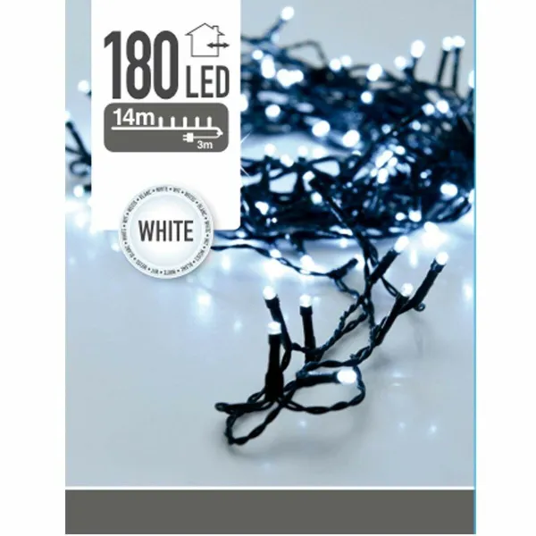 LED žibintų vainikas Balta 16,5 m