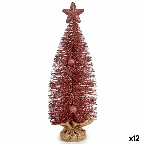 Новогодняя ёлка Krist+ Розовый 13 x 41 x 13 cm (12 штук)