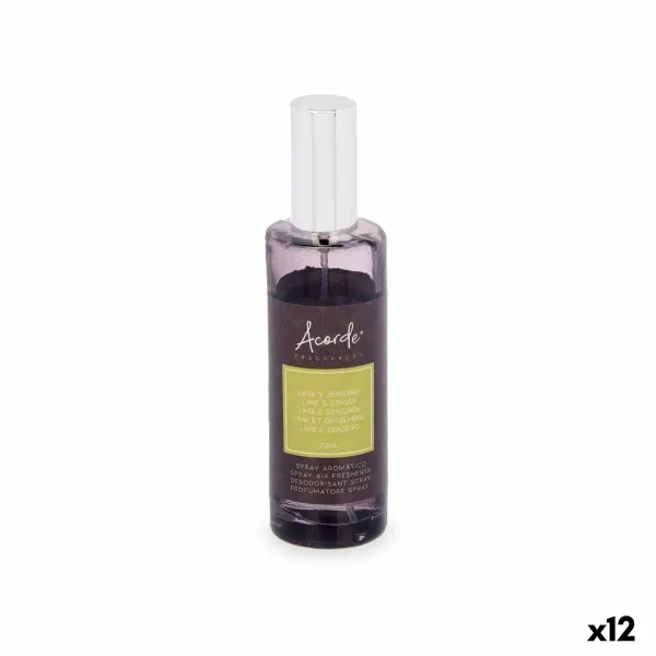 освежитель воздуха-спрей Acorde лимонный Имбирь 70 ml (12 штук)
