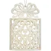Christmas bauble Krist+ Mother of pearl Plastic Glitter Gift Box 7,4 x 11,5 x 4 cm (24 Units)