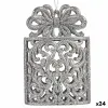 Ziemassvētku Nieciņš Krist+ Sudrabains Plastmasa Purpurīns Dāvanu Komplekts 7,5 x 11,5 x 4 cm (24 gb.)