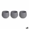 Katlu komplekts Ibergarden Antracīts Plastmasa 6,2 x 6,2 x 6,6 cm 25 x 7 x 8 cm (8 gb.)