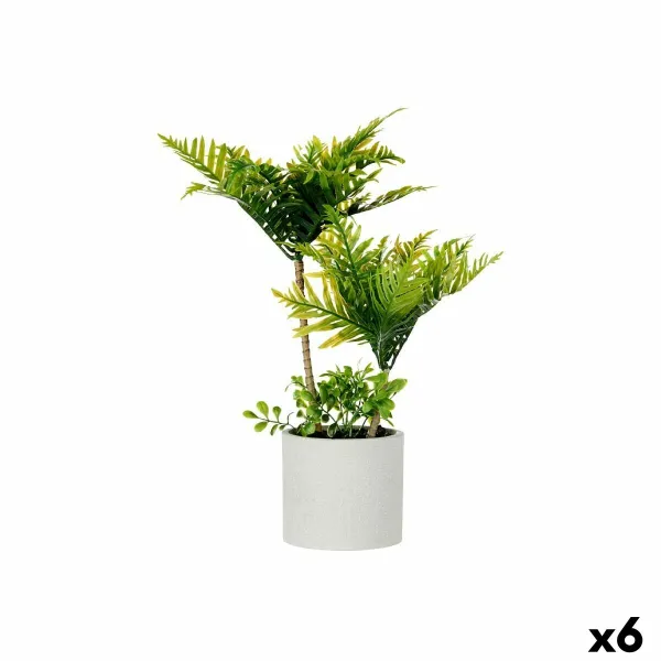 Decorative Plant Ibergarden Plastic Cement Palm tree 12 x 45 x 12 cm 22 x 40 x 22 cm 16 x 42,5 x 14 cm (6 Units)