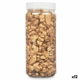 Dekoratyviniai akmenys Gift Decor Auksinis 10 - 20 mm 700 g 6,2 x 15,3 x 6,2 cm 6,5 x 15,8 x 6,5 cm (12 vnt.)