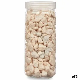 Dekoratyviniai akmenys Gift Decor Kreminė 10 - 20 mm 700 g 6,5 x 15,5 x 6,5 cm 6,2 x 15,3 x 6,2 cm 6,5 x 15,8 x 6,5 cm (12 vnt.)