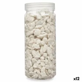 Dekoratyviniai akmenys Gift Decor Balta 10 - 20 mm 700 g 6,2 x 15,3 x 6,2 cm 6,5 x 15,8 x 6,5 cm (12 vnt.)