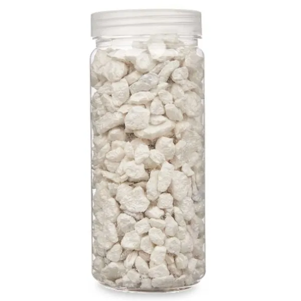 Decorative Stones Gift Decor White 10 - 20 mm 700 g 6,2 x 15,3 x 6,2 cm 6,5 x 15,8 x 6,5 cm (12 Units)