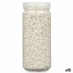 Dekoratyviniai akmenys Gift Decor Balta 2 - 5 mm 700 g 6,5 x 15,5 x 6,5 cm 6,2 x 15,3 x 6,2 cm 6,5 x 15,8 x 6,5 cm (12 vnt.)
