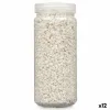 Dekoratyviniai akmenys Gift Decor Balta 2 - 5 mm 700 g 6,5 x 15,5 x 6,5 cm 6,2 x 15,3 x 6,2 cm 6,5 x 15,8 x 6,5 cm (12 vnt.)