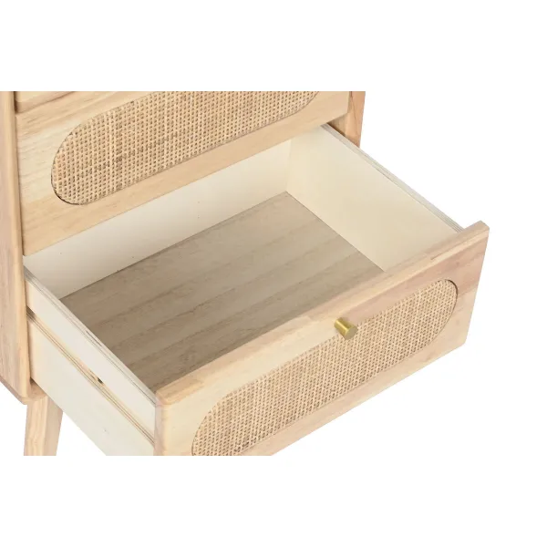 Kumode DKD Home Decor Dabisks Metāls Kaučuka koks 40 x 30 x 63 cm