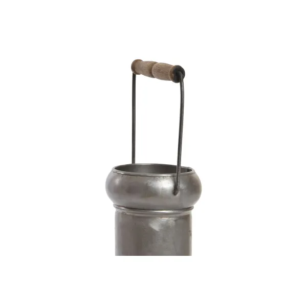 Фонарь DKD Home Decor Отделка состаренная Серебристый Металл Стеклянный Vintage 37 x 22 x 55 cm
