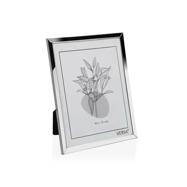 Фоторамка Versa Серебристый Металл Минималистичный 1 x 15,5 x 10,5 cm