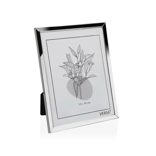 fotorāmis Versa Sudrabains Metāls Minimālists 1 x 18,5 x 13,5 cm