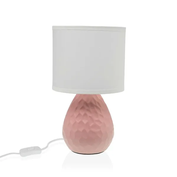 Pöytälamppu Versa Pinkki Valkoinen Keraminen 40 W 15,5 x 27,5 cm