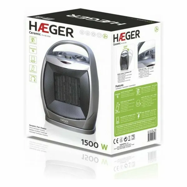 Keraaminen Sähkölämmitin Haeger FH-15C.012A 1500 W Monivärinen