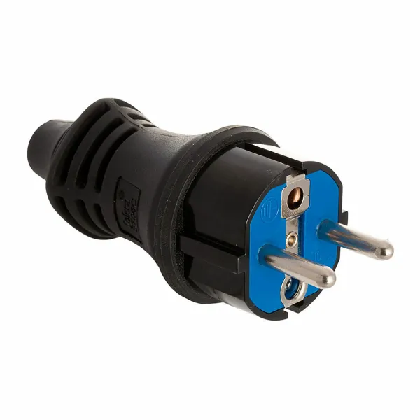 Pin plug Solera 5706c Black 250 V 4,8 mm