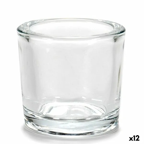 Подсвечник Gift Decor Прозрачный Cтекло 6,5 x 6 x 6,5 cm (12 штук)