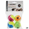 Koiranlelu Mascow Monivärinen Polyetyleeni polypropeeni ABS 12 x 17,5 x 4,5 cm 12,5 x 17,5 x 4,5 cm Pallo Ø 4,5 cm (12 osaa)
