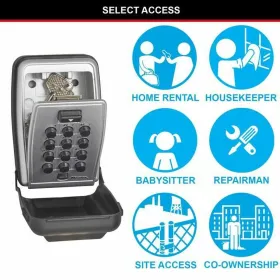 Сейф для ключей Master Lock 5423EURD Чёрный Черный/Серый цинк