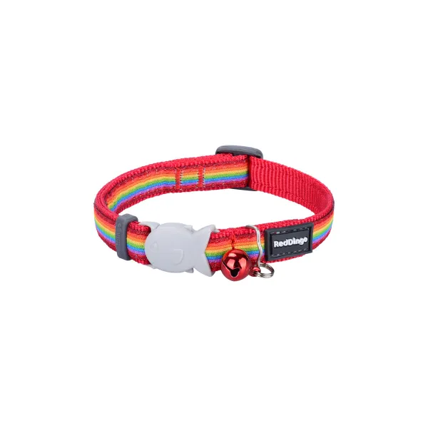 Kačių antkaklis Red Dingo Rainbow 20-32 cm Spalvotas