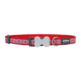 Suņa kaklasiksna Red Dingo Union Jack 20-32 cm Sarkans