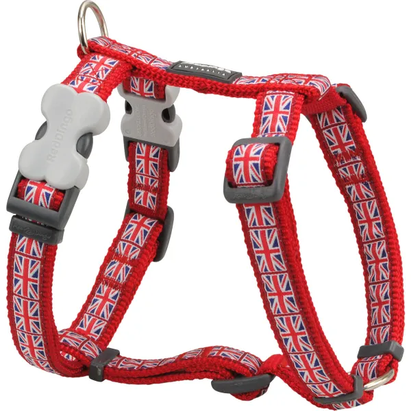 Šuns pakinktai Red Dingo Union Jack 25-39 cm Raudona