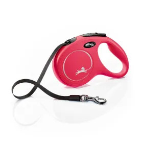 Suņa pavadas Flexi New Classic 5m Sarkans M Izmērs