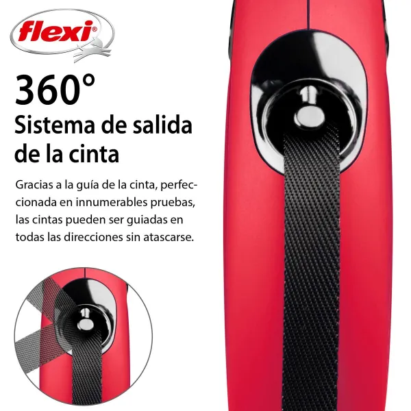 Koerarihm Flexi New Classic 5m Punane Suurus M