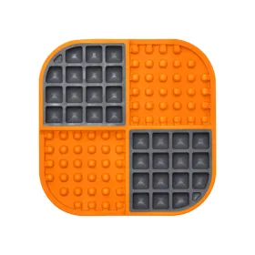Suņu barotava Lickimat Dog Slomo Orange polipropilēns TPR