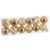 Kuuseehted Kuldne Plastmass 6 x 6 x 6 cm (12 Ühikut)
